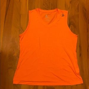 Reebok LARGE bright orange tank top
